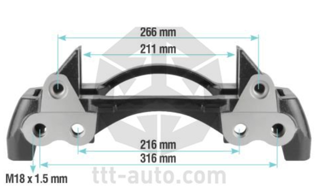 скоба дискового тормоза 19.5 \BPW.MB